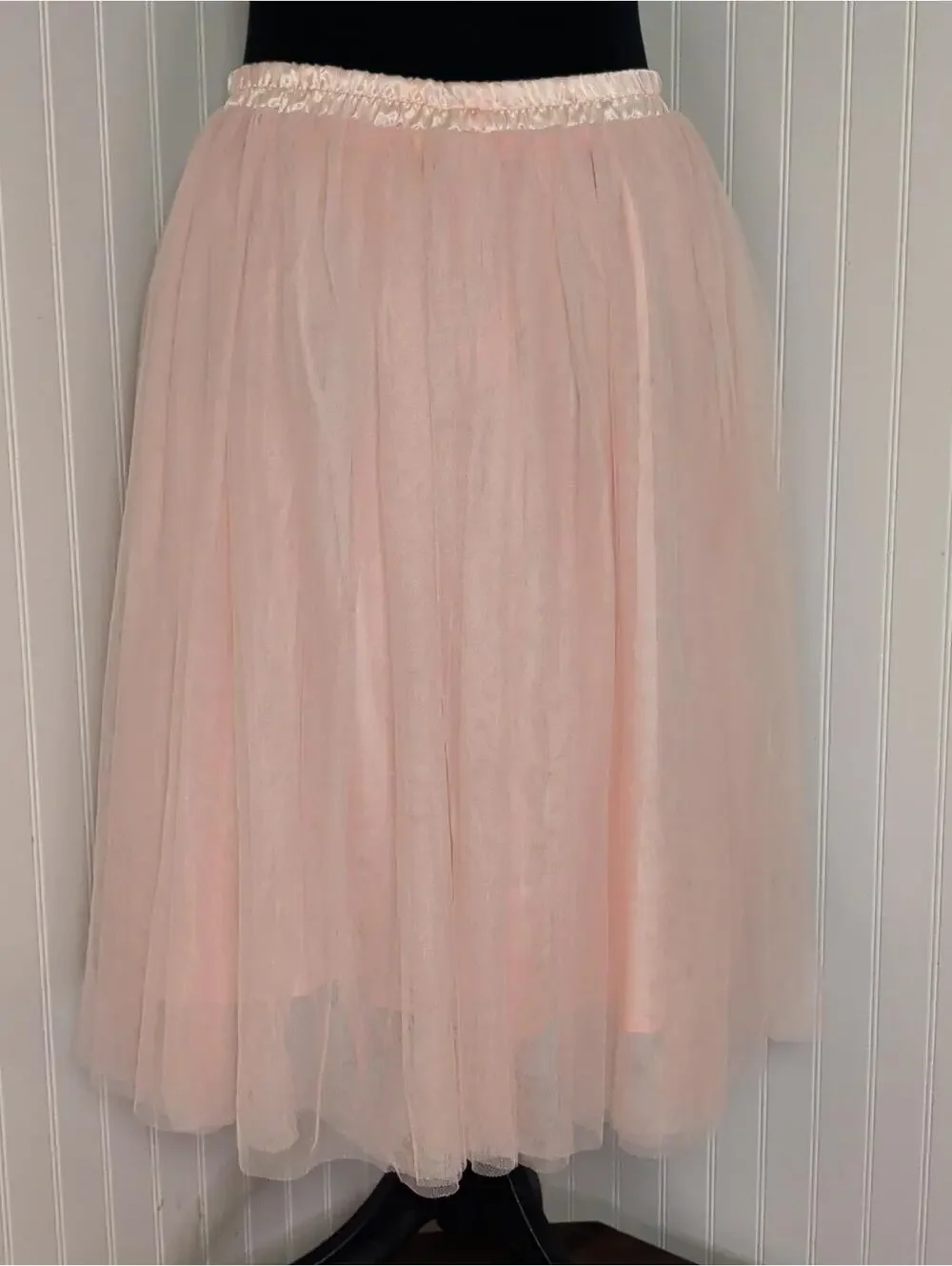 Pink Tulle Midi Tutu Skirt Layered Mesh Volume Coquette BalletSize XL